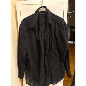Banana Republic Black Gauzy Blouse Size M